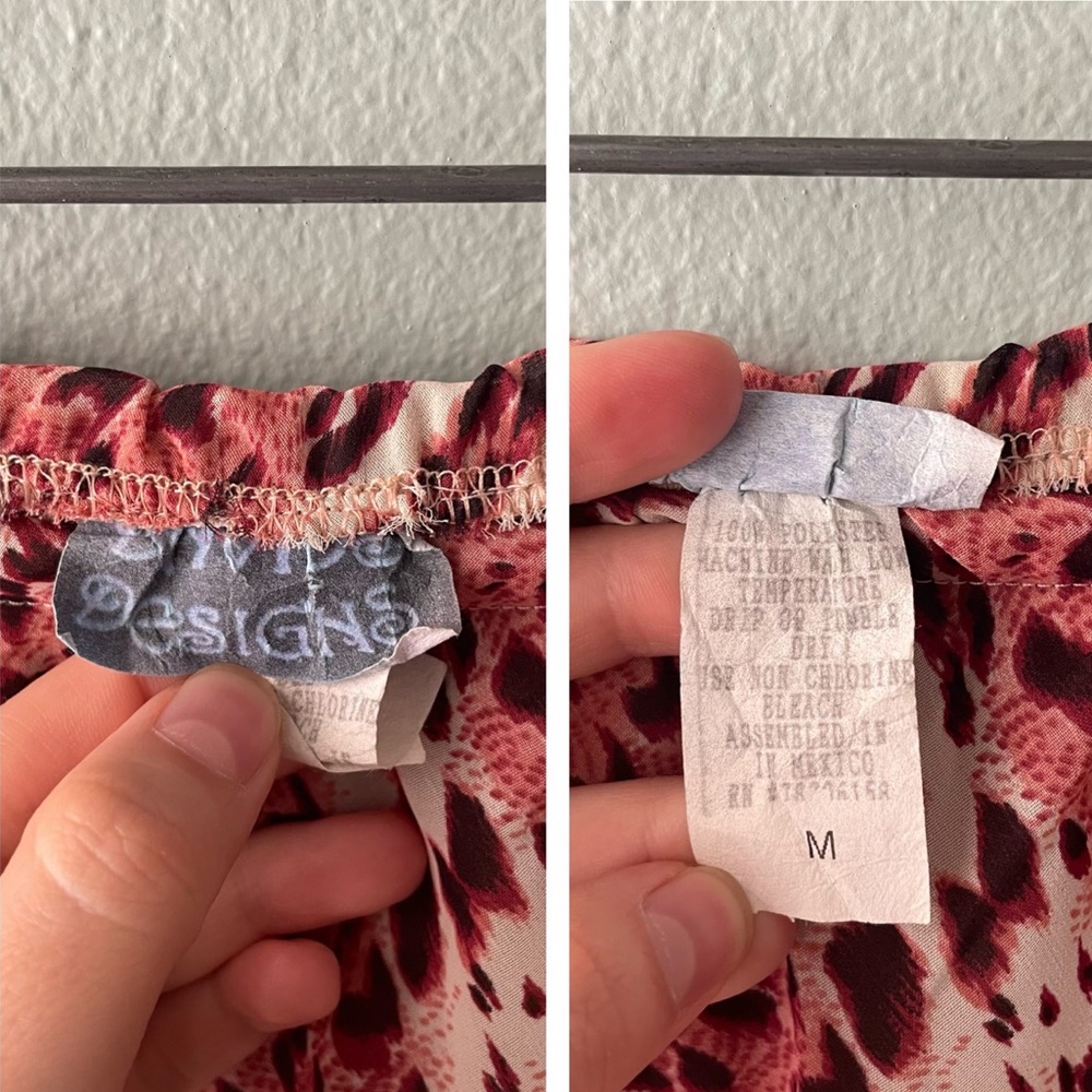 David’s Designs | 90s Y2k Sheer Mixed Print Mermaid Fairy Midi Skirt - Picture 9 of 9